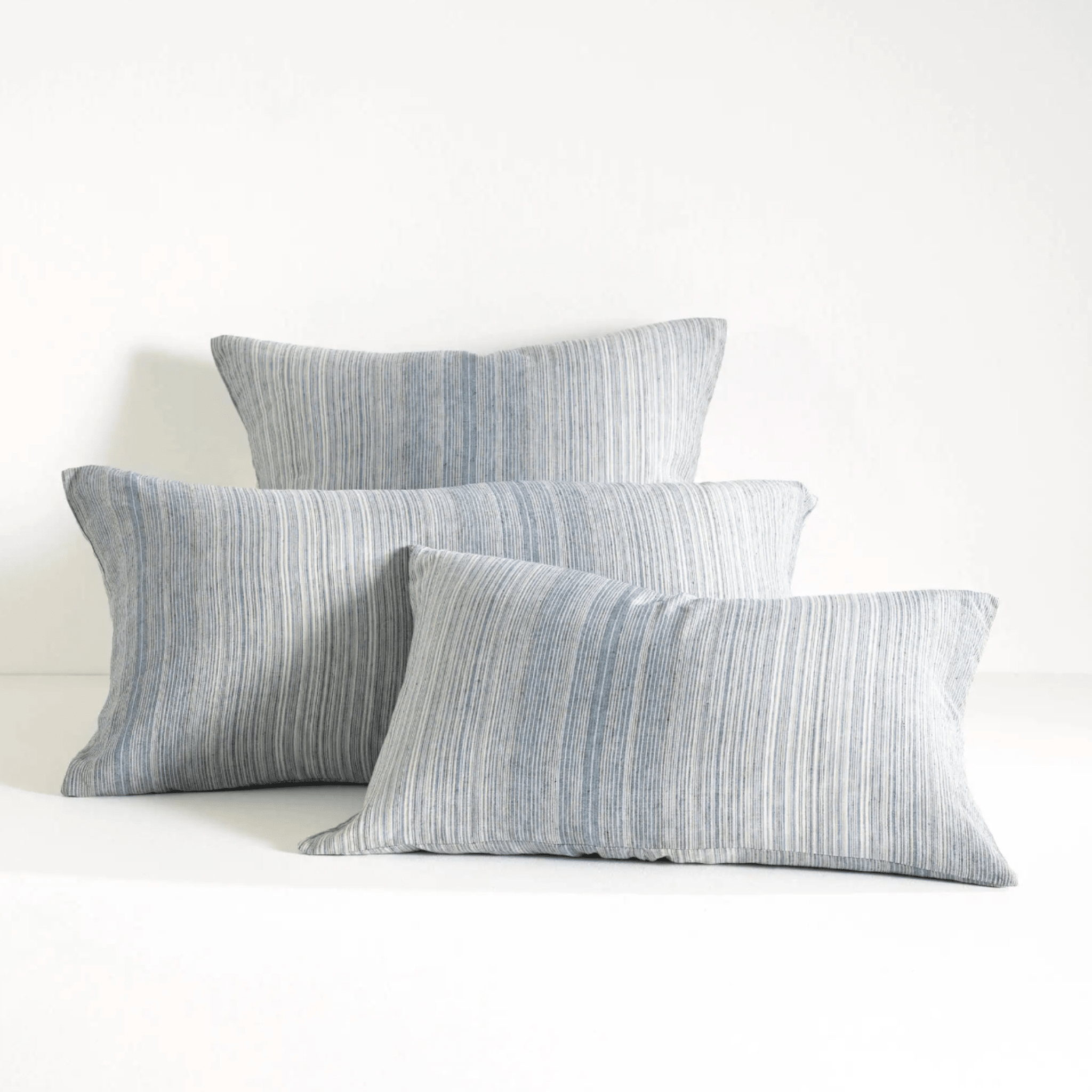 Sterling Stripe Linen Sham - Blue - Our Boat House