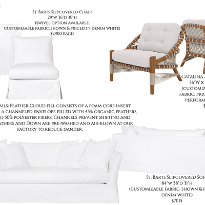 Summer Escape - Living Area Furniture Package - Our Boat House