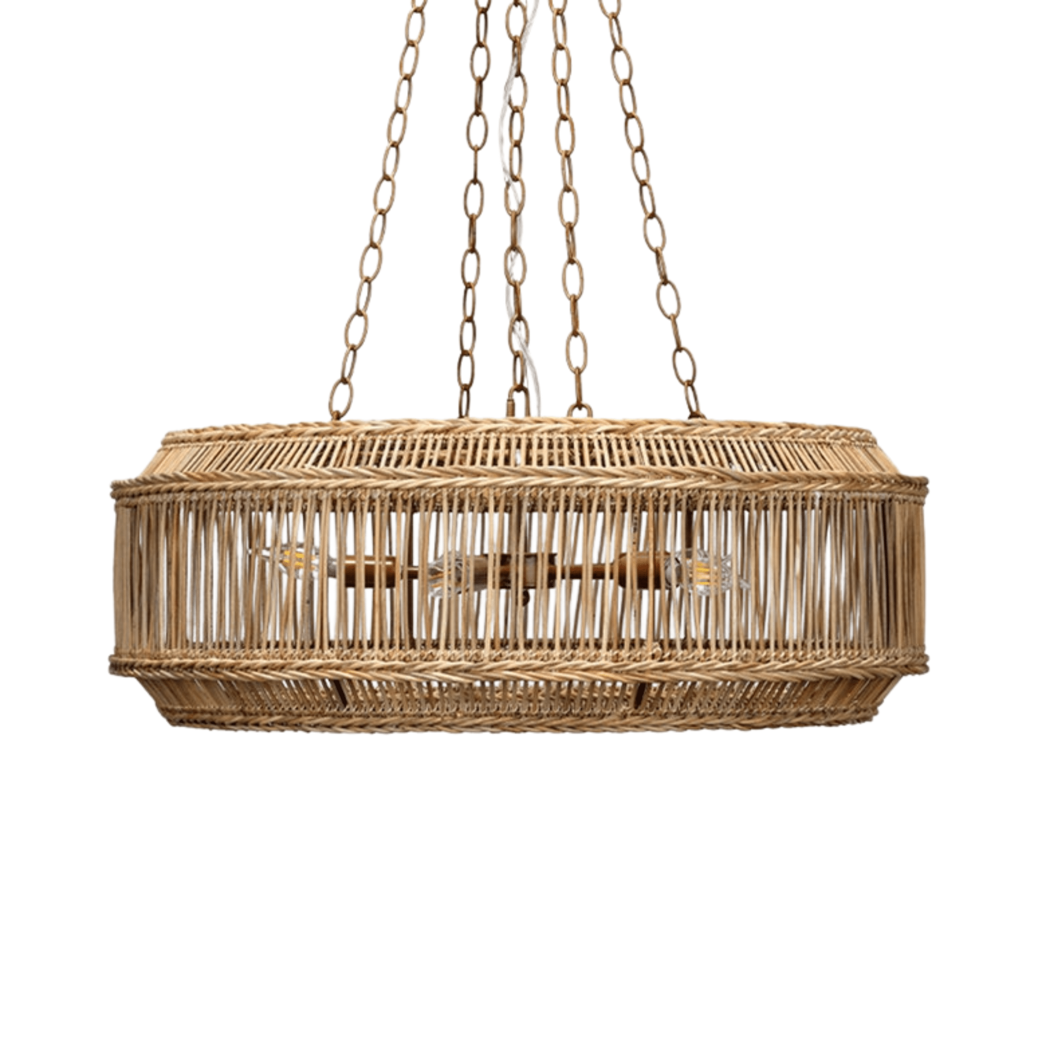 Surf City Rattan Chandelier - Our Boat House