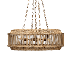 Surf City Rattan Chandelier - Our Boat House