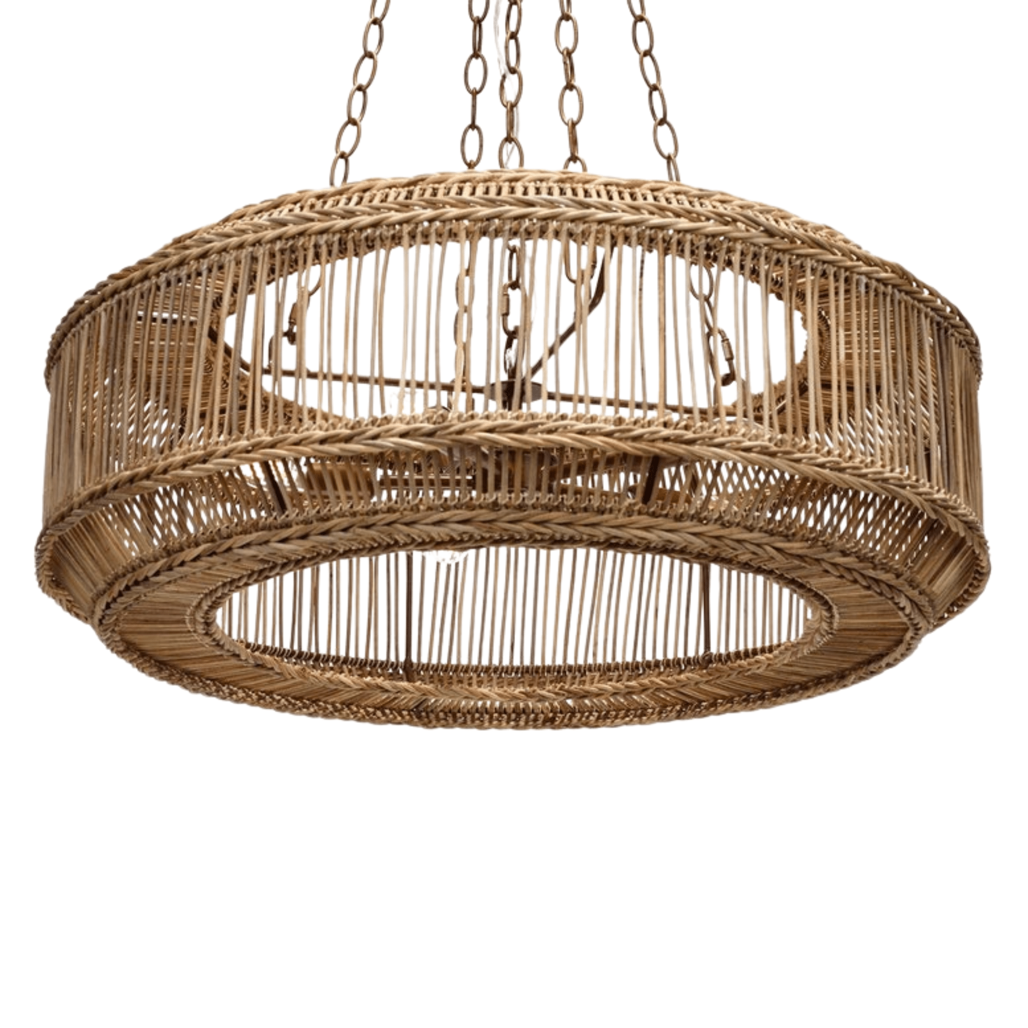 Surf City Rattan Chandelier - Our Boat House