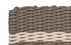 Rope Doormat - Taupe & Palomino Farmhouse Stripe