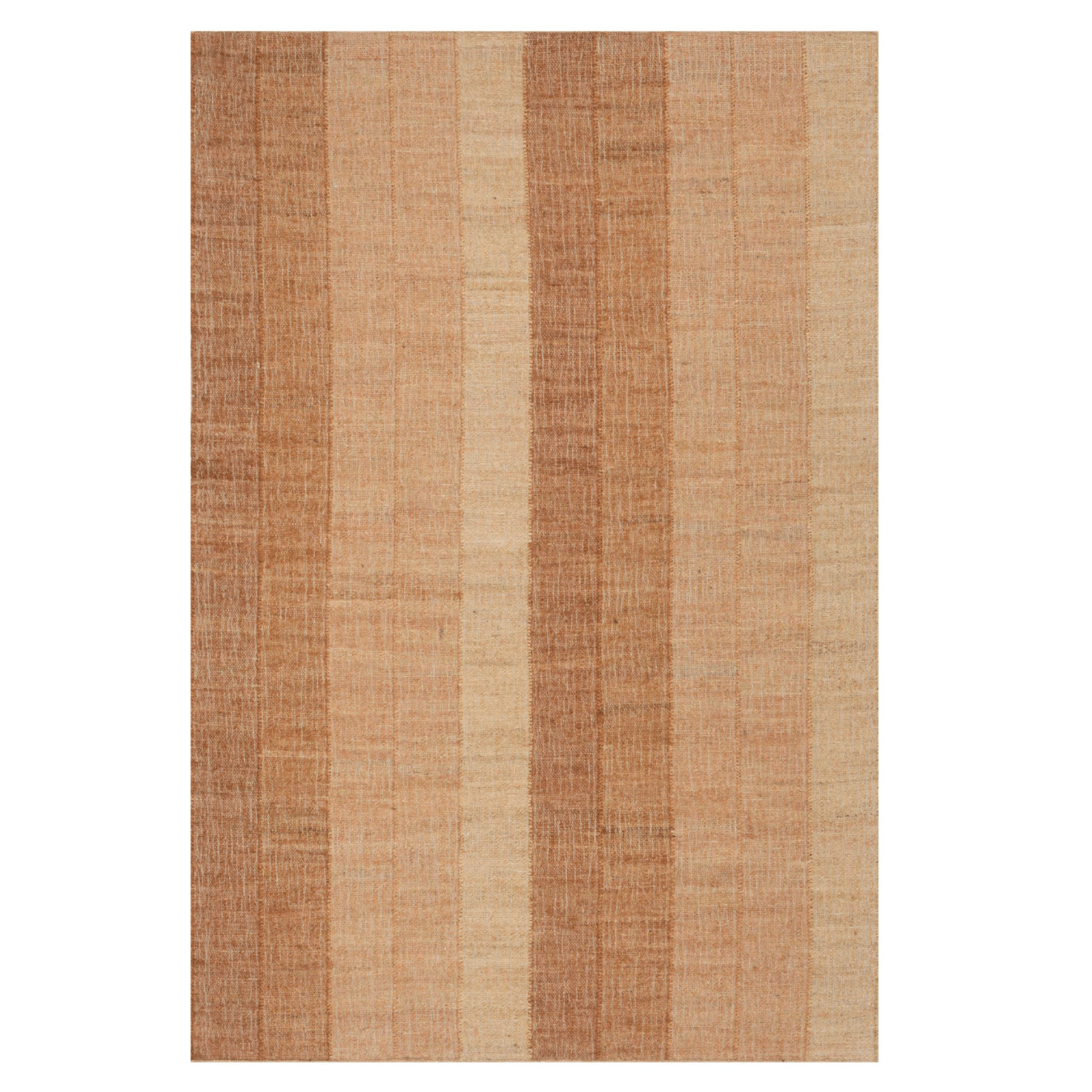 Tayo Modern Striped Indoor Rug - Orange - Our Boat House