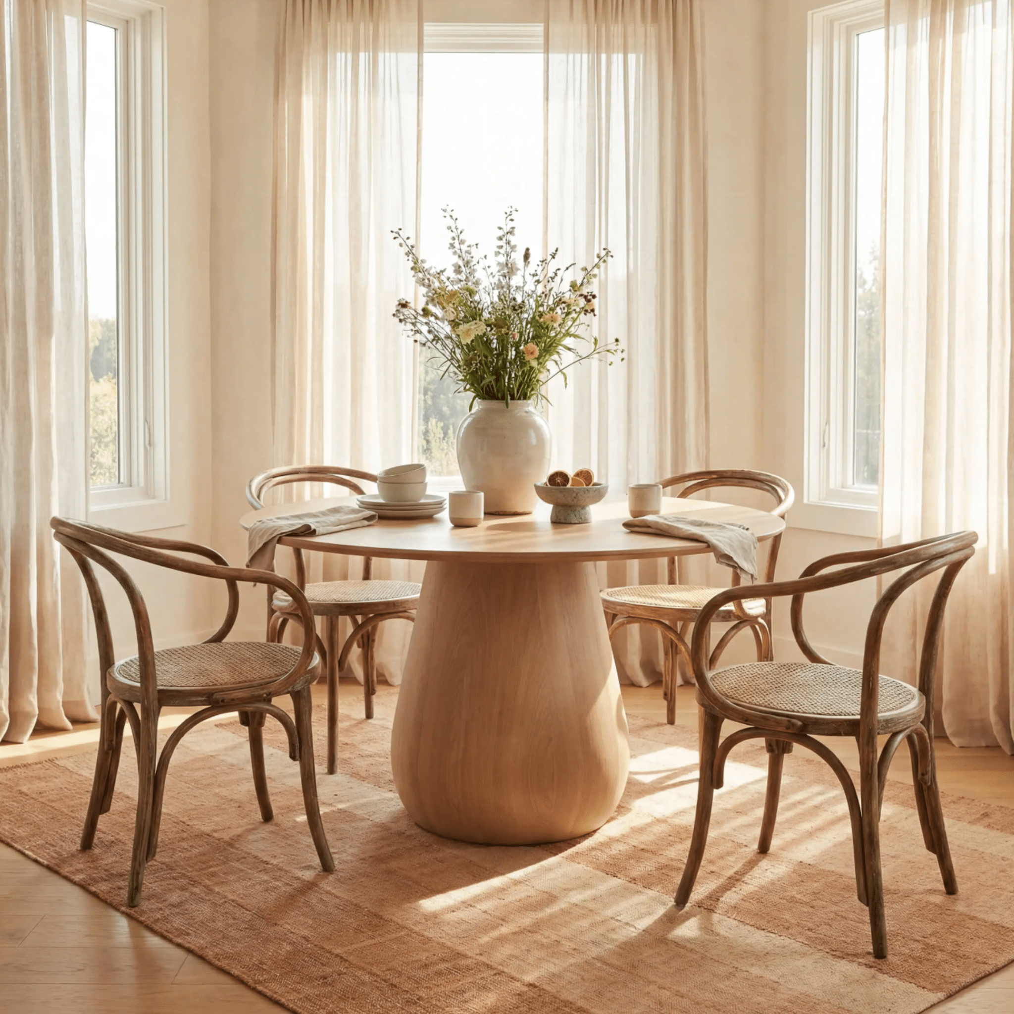Tayo Modern Striped Indoor Rug - Orange - Our Boat House