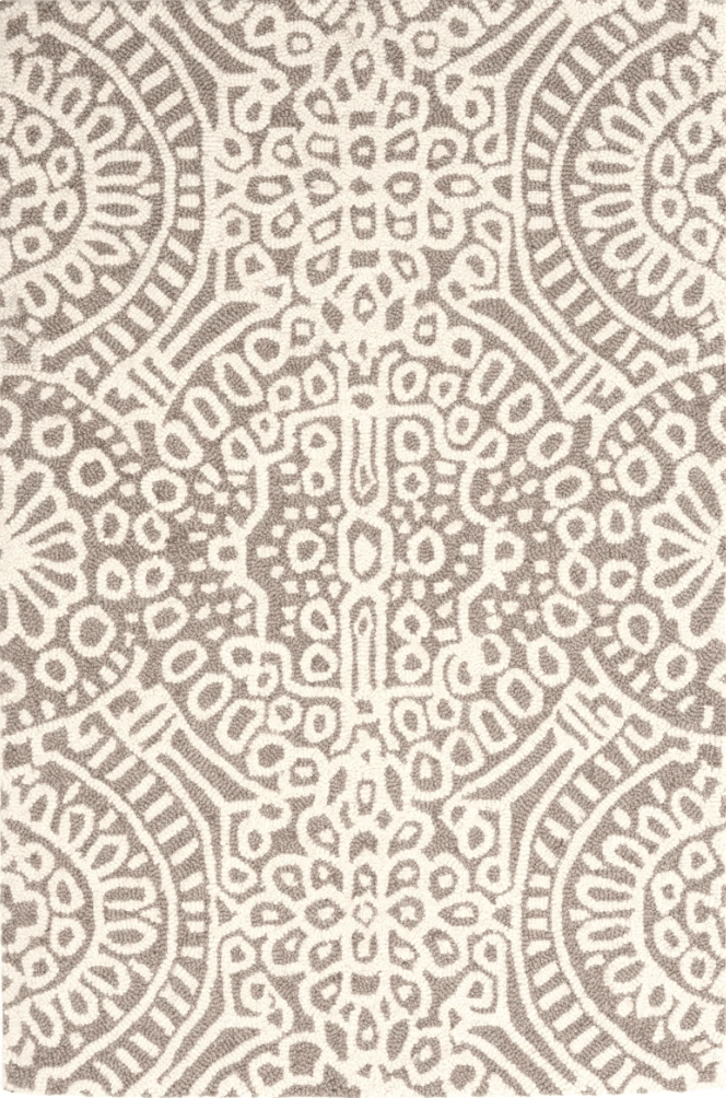 Temple Hand Micro Hooked Wool Rug - Taupe - Our Boat House