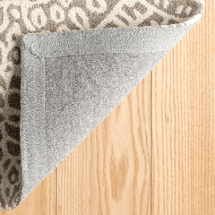 Temple Hand Micro Hooked Wool Rug - Taupe - Our Boat House