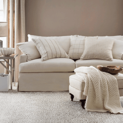 Temple Hand Micro Hooked Wool Rug - Taupe - Our Boat House