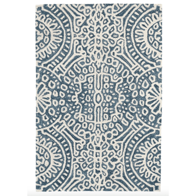 Temple Wool Rug - Ink Blue - Our Boat House