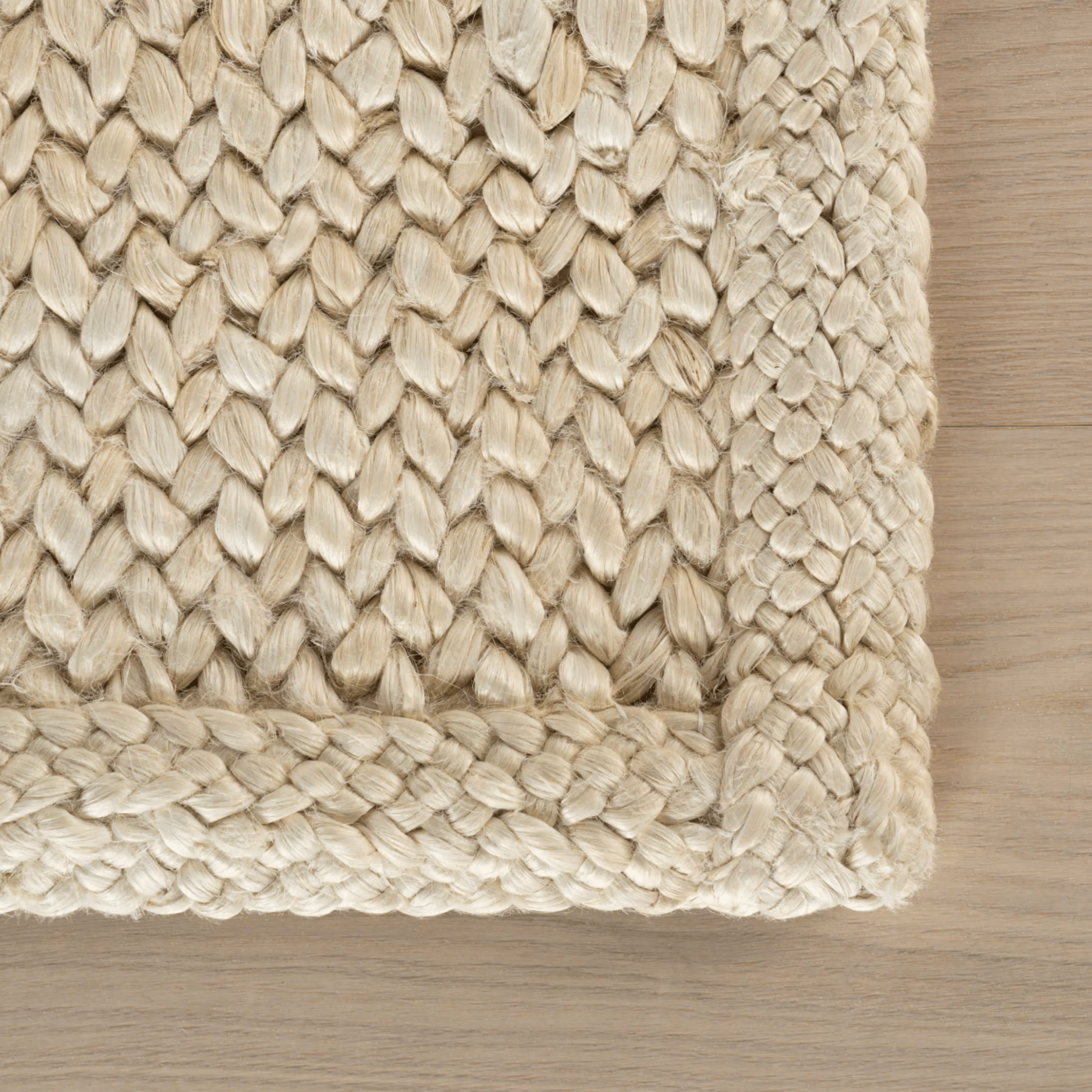 Thale Textured Handmade Jute Rug - Bleach - Our Boat House