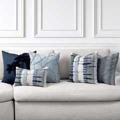 Tidal Indigo Indoor/Outdoor Pillow - Our Boat House