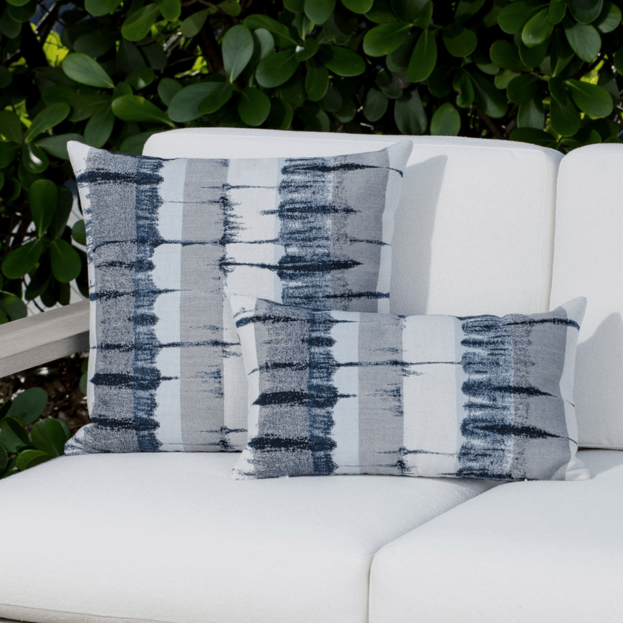 Tidal Indigo Indoor/Outdoor Pillow - Our Boat House