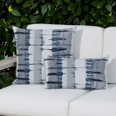 Tidal Indigo Indoor/Outdoor Pillow - Our Boat House