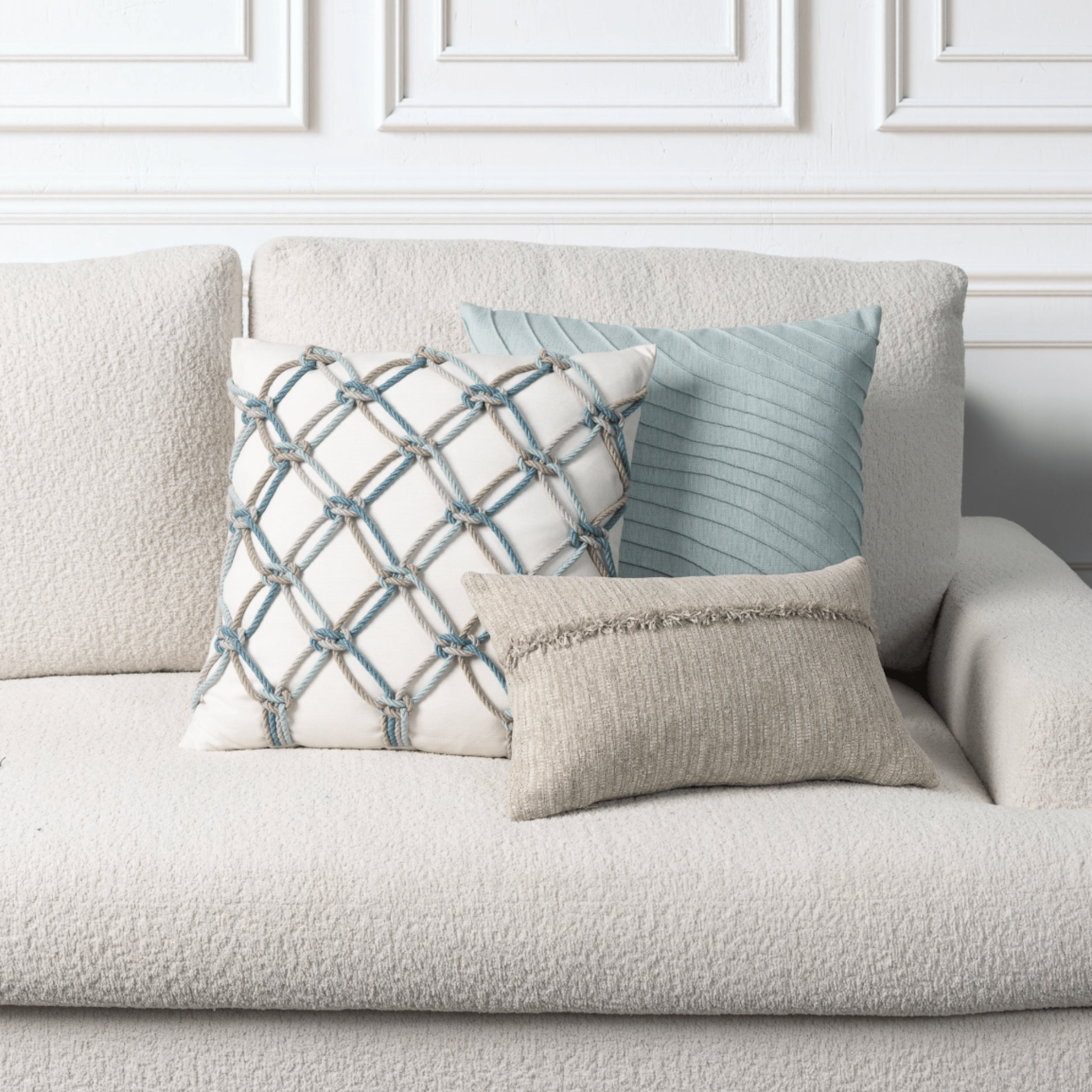 Tidal Waves Indoor/Outdoor Pillow - Our Boat House