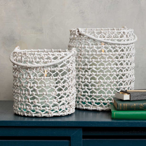 Tonga White Banana Bark Hurricane - Three Sizes - Our Boat House