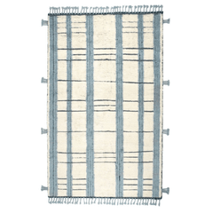 Tory Hand Knotted Wool Rug - Pewter Blue - Our Boat House