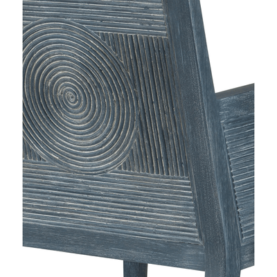 Treasure Cay Navy Dining Armchair - Our Boat House