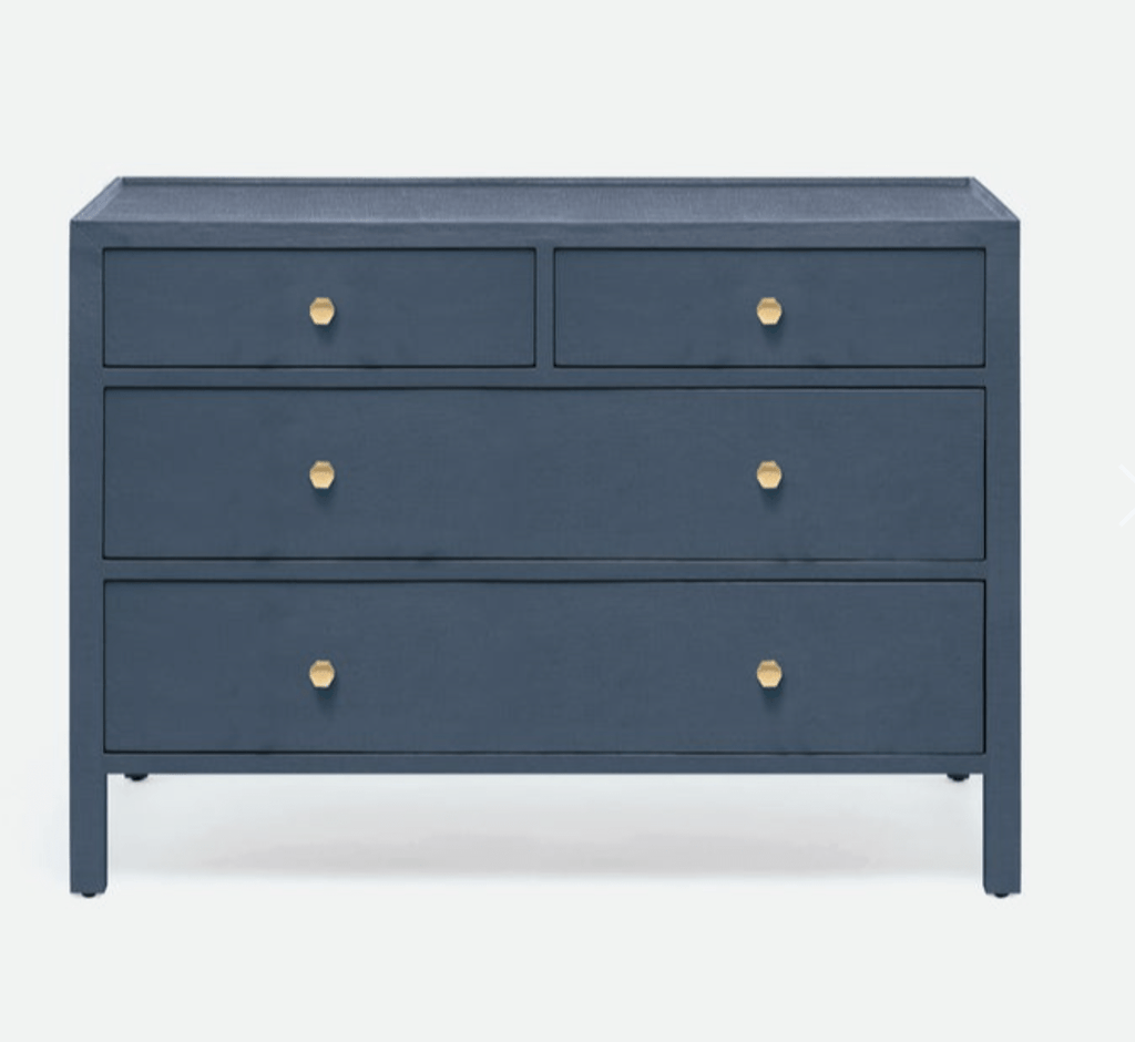 blue linen dresser Bryant Linen Extra Large 6-Drawer Dresser Meadow Blu