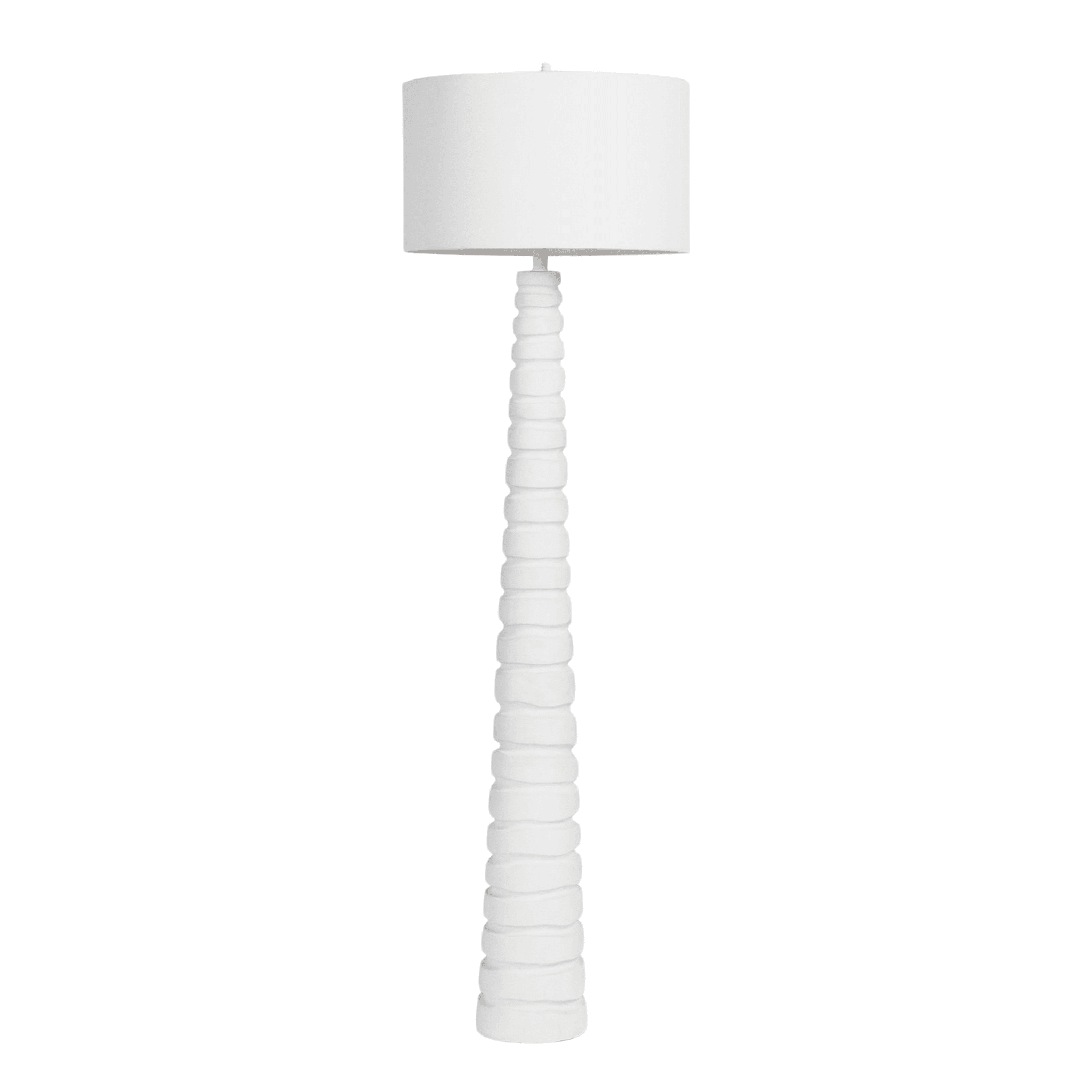 Tula Tapered White Floor Lamp - Our Boat House
