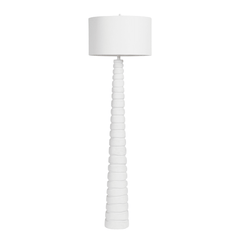 Tula Tapered White Floor Lamp - Our Boat House