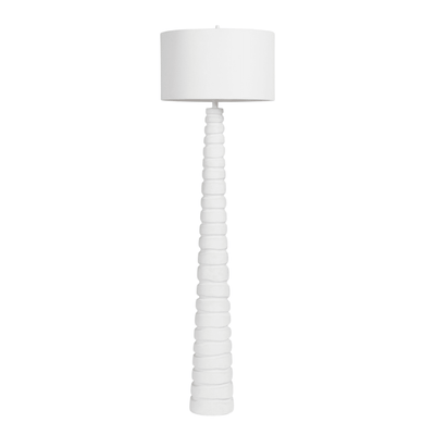 Tula Tapered White Floor Lamp - Our Boat House