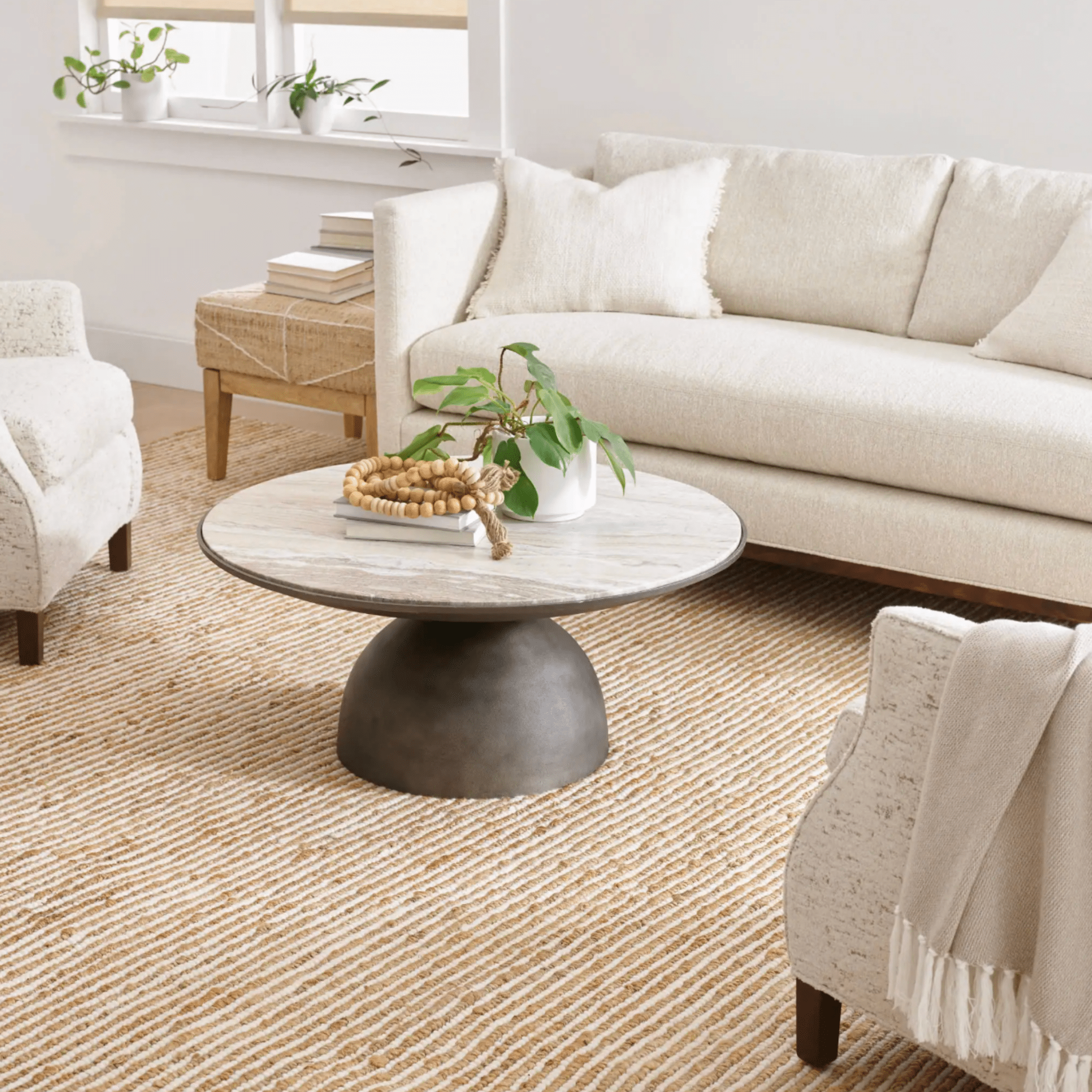 Twiggy Handwoven Wool/Jute Rug - Natural - Our Boat House