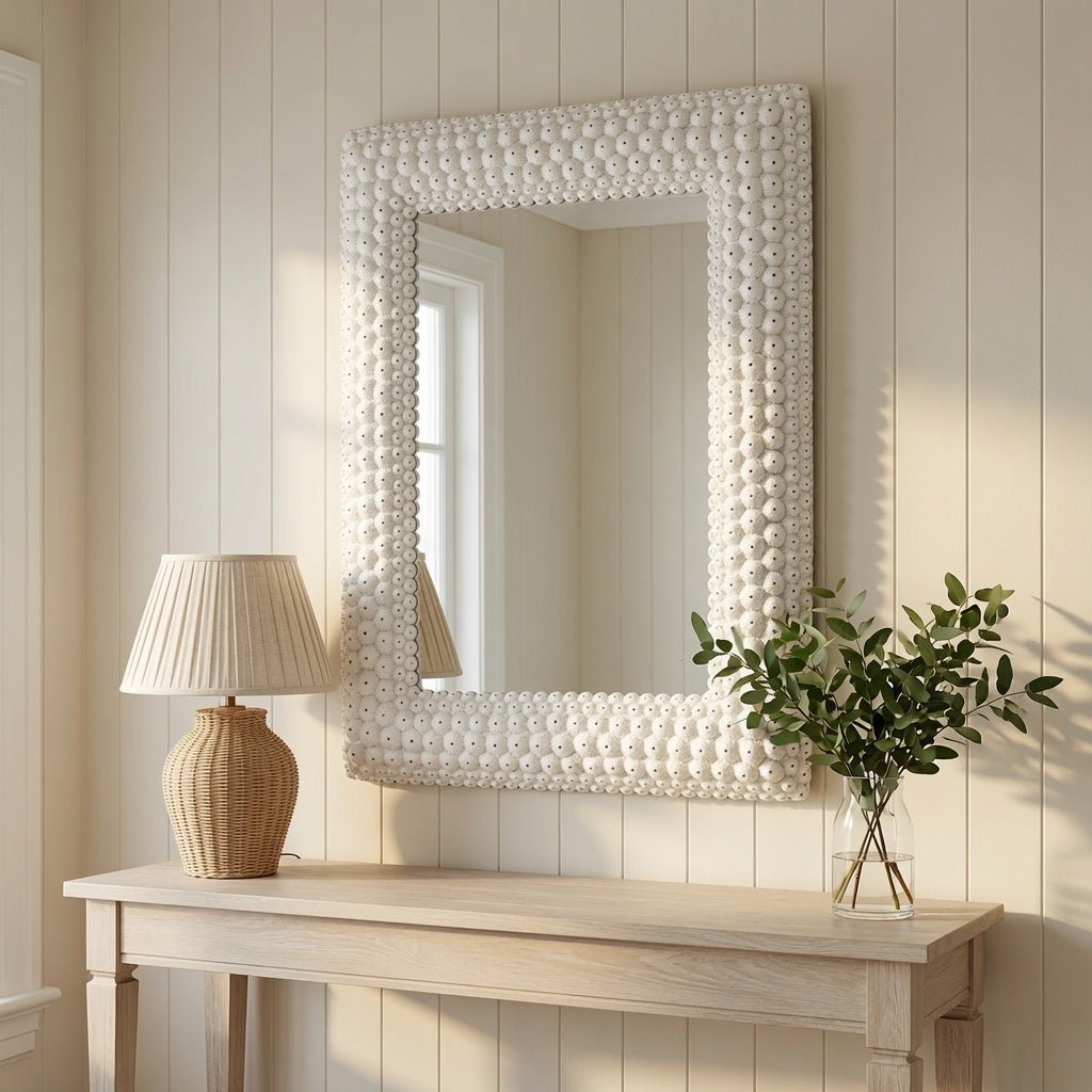 Ursula Sea Urchin Rectangular Mirror - Our Boat House