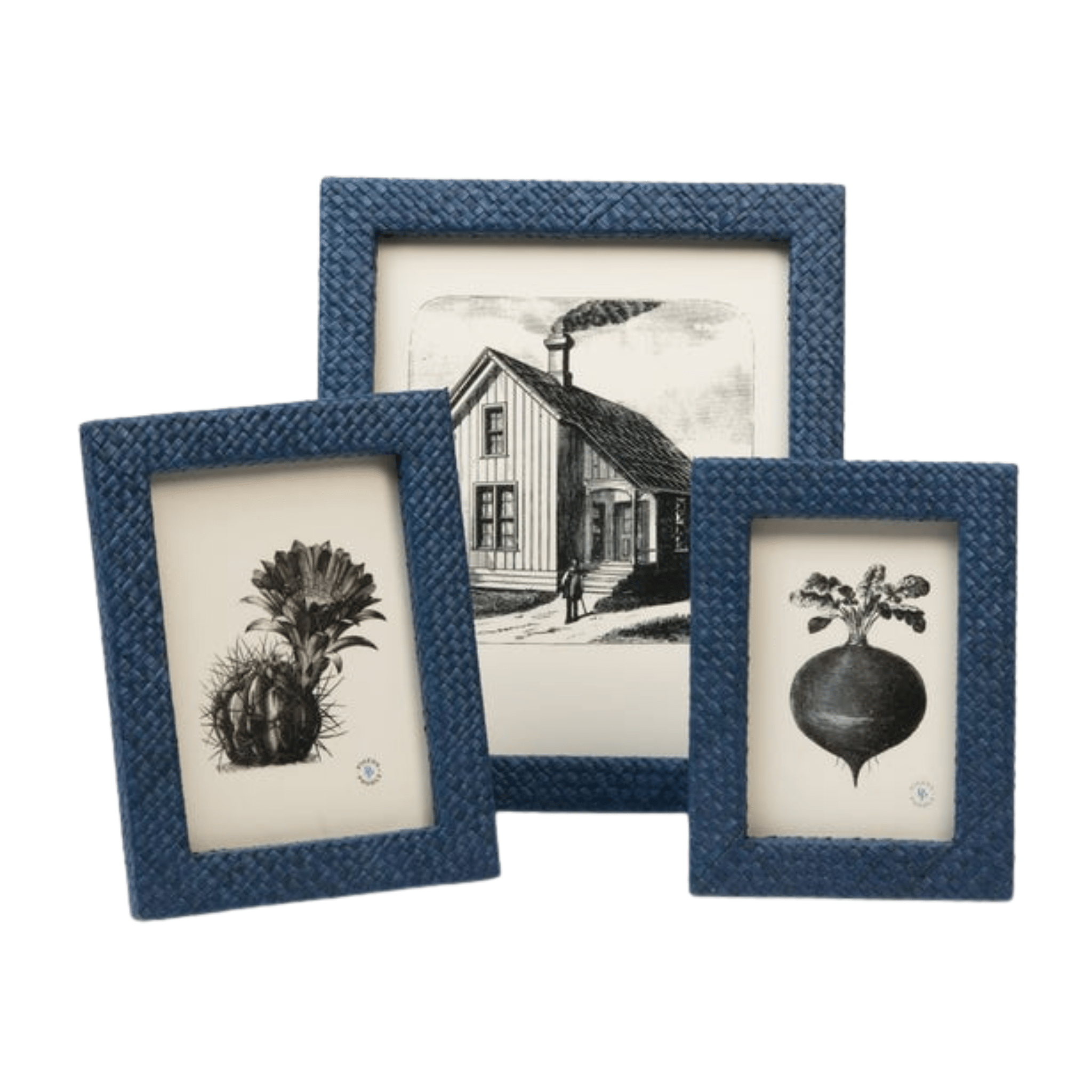 Uvita Navy Picture Frame - Three Sizes - Our Boat House