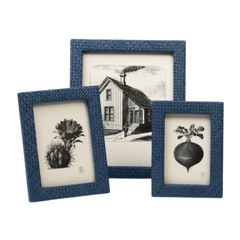 Uvita Navy Picture Frame - Three Sizes - Our Boat House