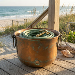 Venice Copper Cauldron Hose Pot - Our Boat House