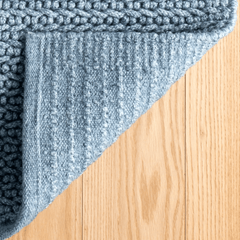 Veranda Handwoven Performance Rug - Denim Blue - Our Boat House