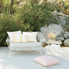 Veranda Handwoven Performance Rug - Ivory - Our Boat House