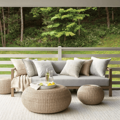 Veranda Handwoven Performance Rug - Ivory - Our Boat House