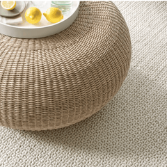 Veranda Handwoven Performance Rug - Ivory - Our Boat House
