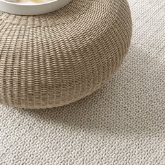 Veranda Handwoven Performance Rug - Ivory - Our Boat House