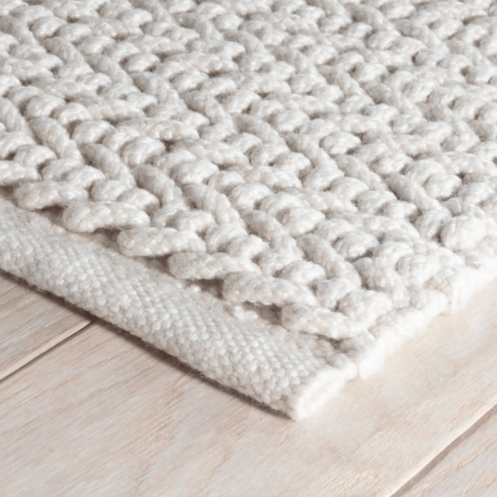 Veranda Handwoven Performance Rug - Ivory - Our Boat House