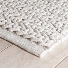 Veranda Handwoven Performance Rug - Ivory - Our Boat House