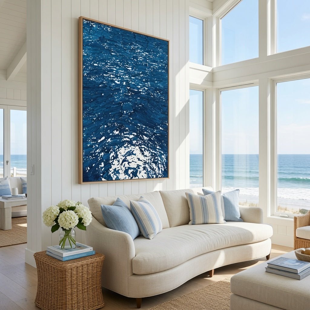 Vertical Waters - Framed Art - Our Boat House
