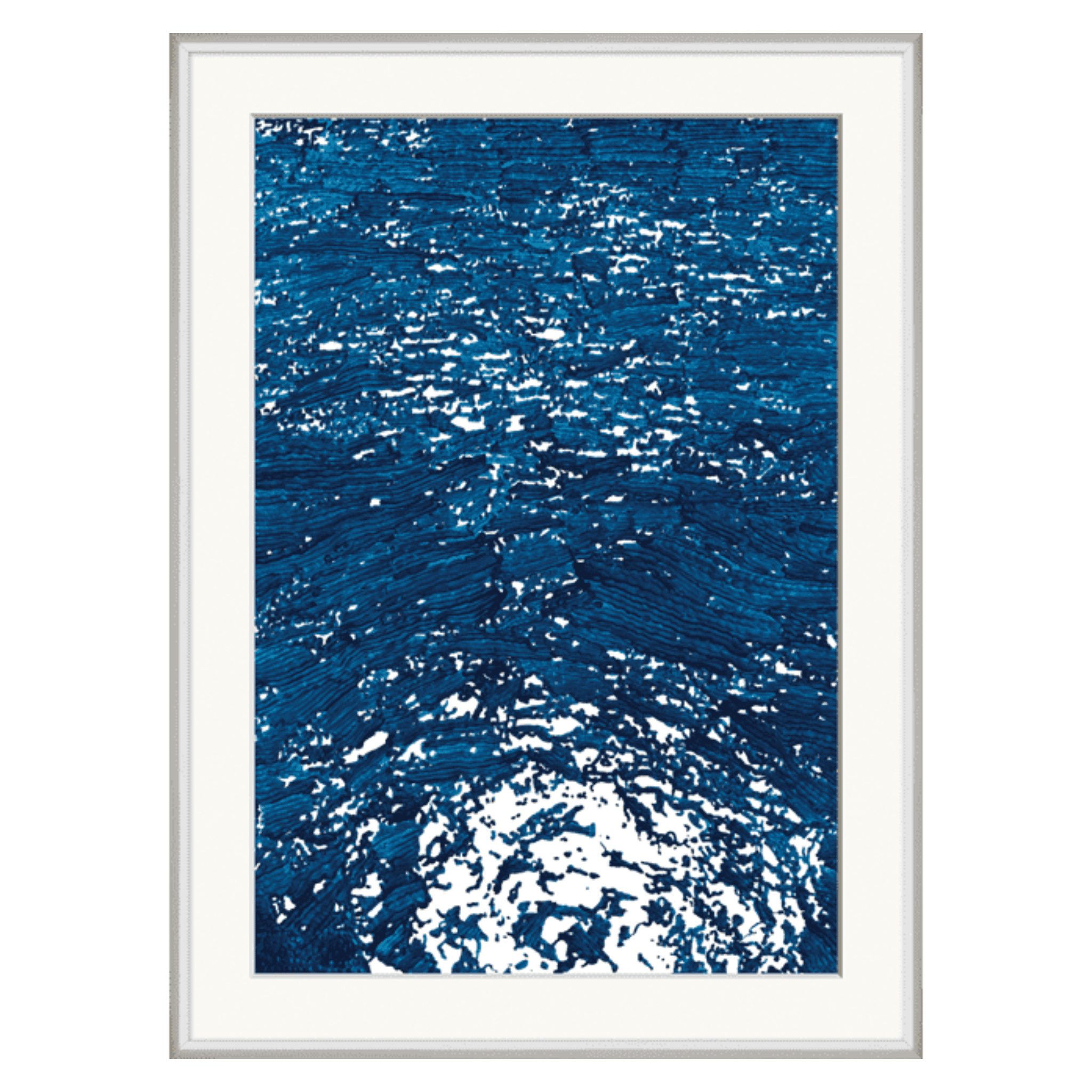 Vertical Waters - Framed Art - Our Boat House