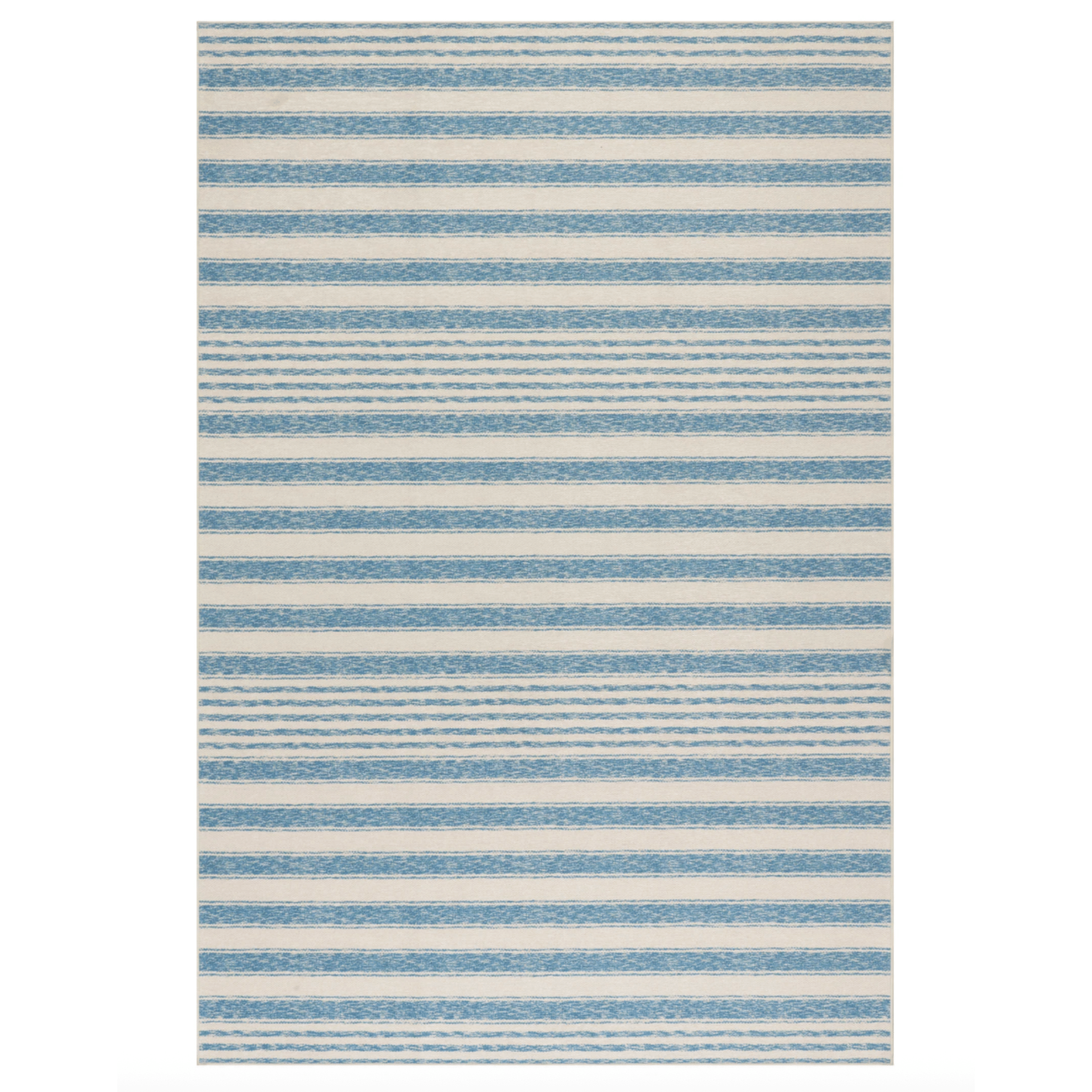 Vion Coastal Striped Machine Washable Rug - Our Boat House