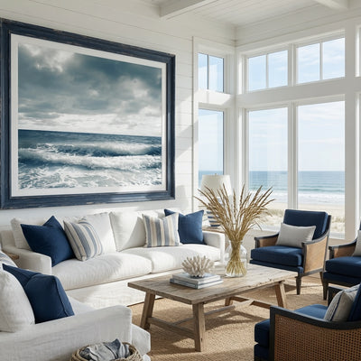 Breathing Ocean - Oversized Framed Giclee - Our Boat House