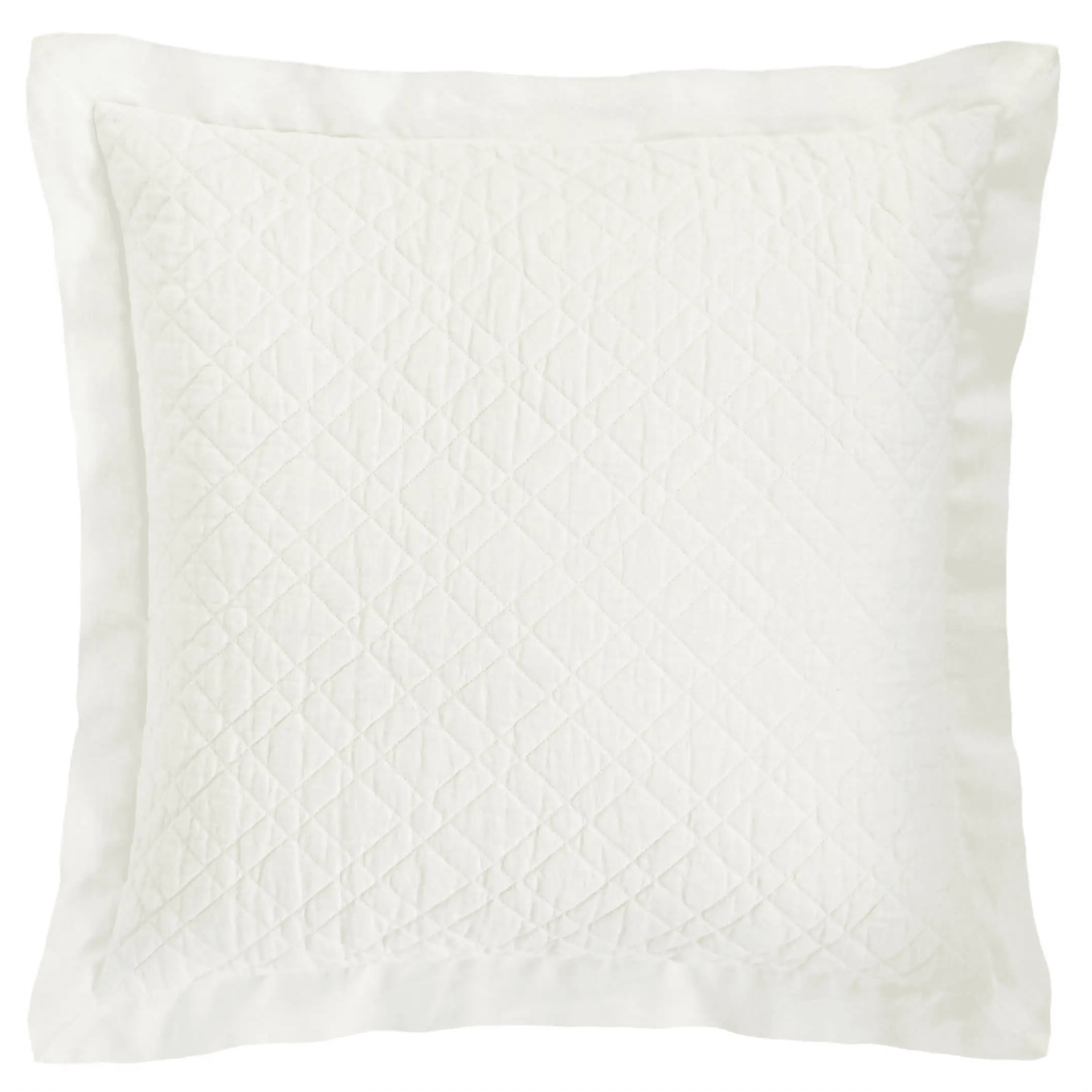 Washed Linen Sham - Ivory - coastal inspired home furnishing