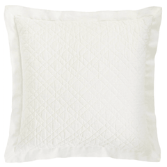 Washed Linen Sham - Ivory - coastal inspired home furnishing