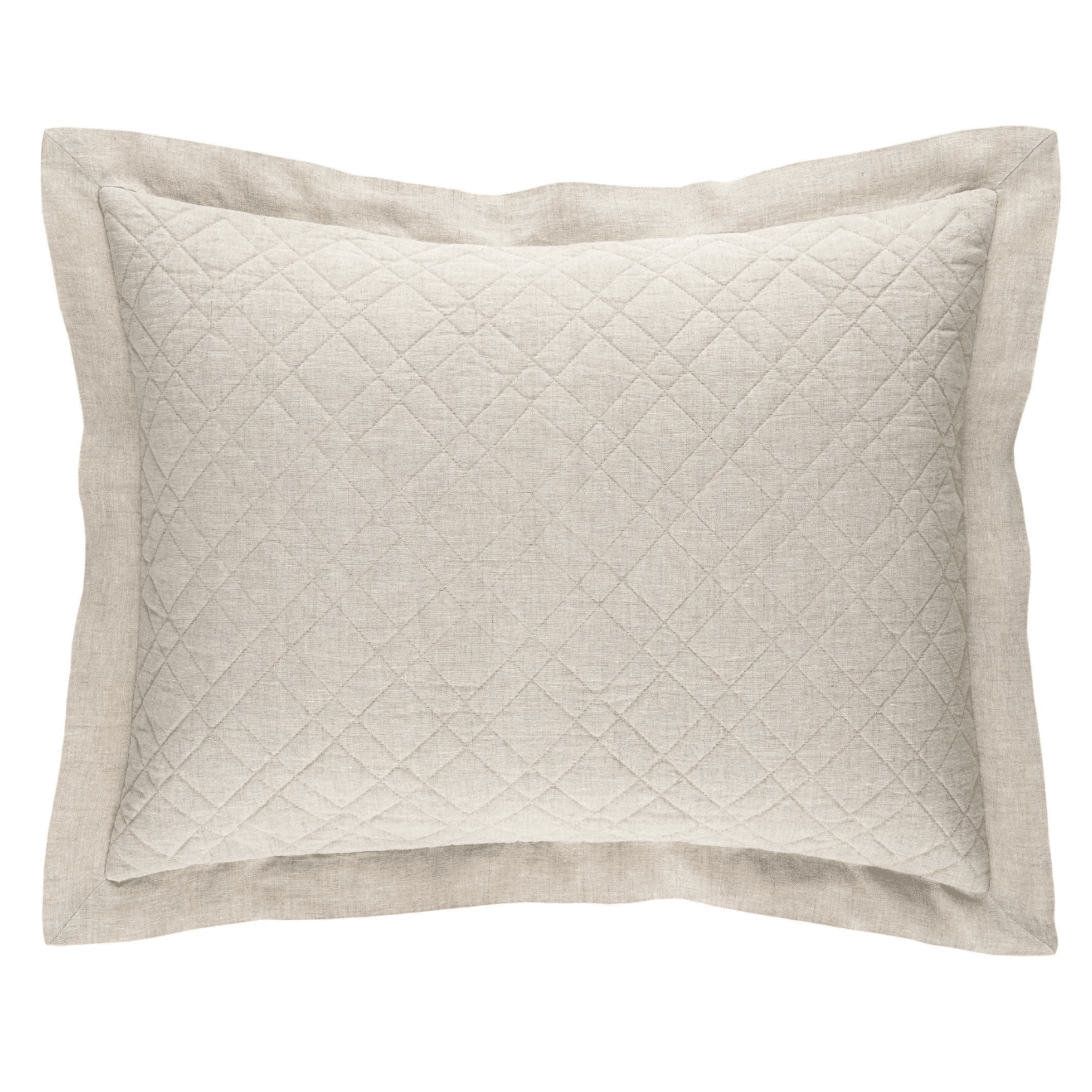 Washed Linen Sham - Natural - Our Boat House
