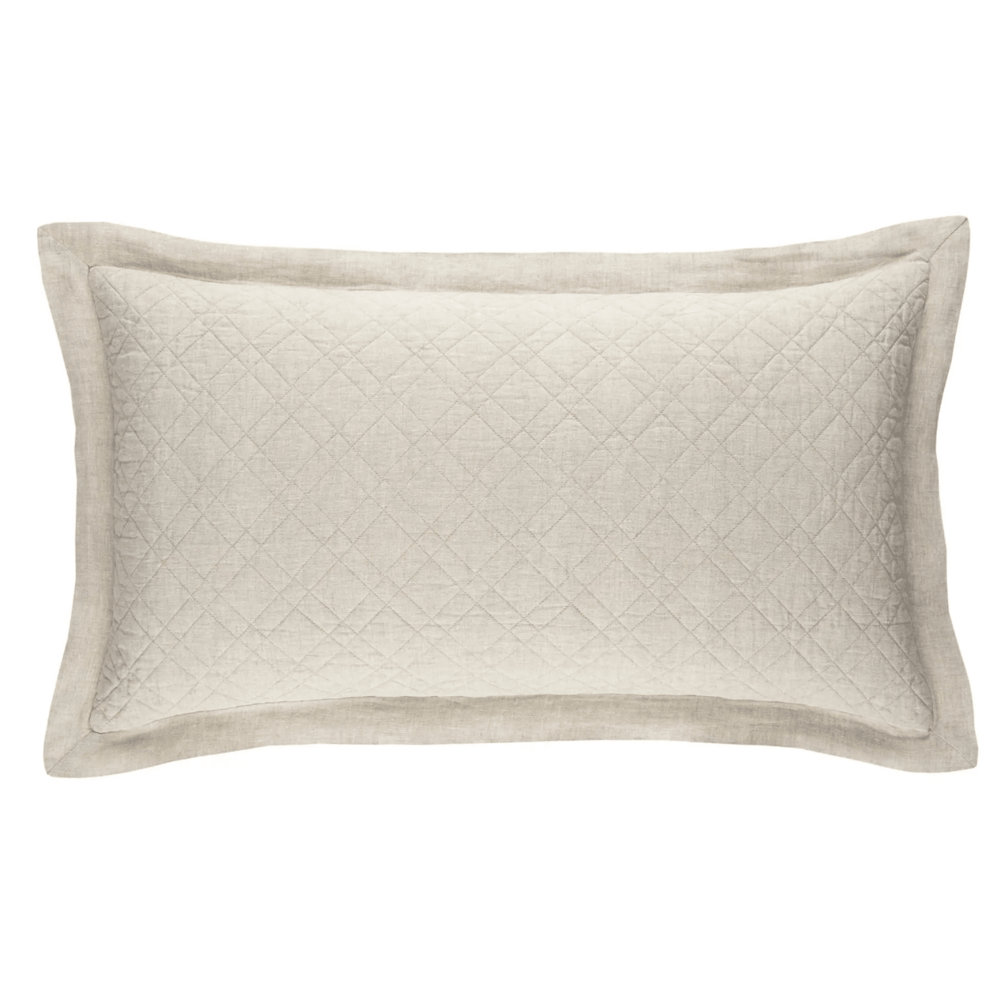 Washed Linen Sham - Natural - Our Boat House