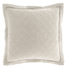 Washed Linen Sham - Natural - coastal inspired home furnishing