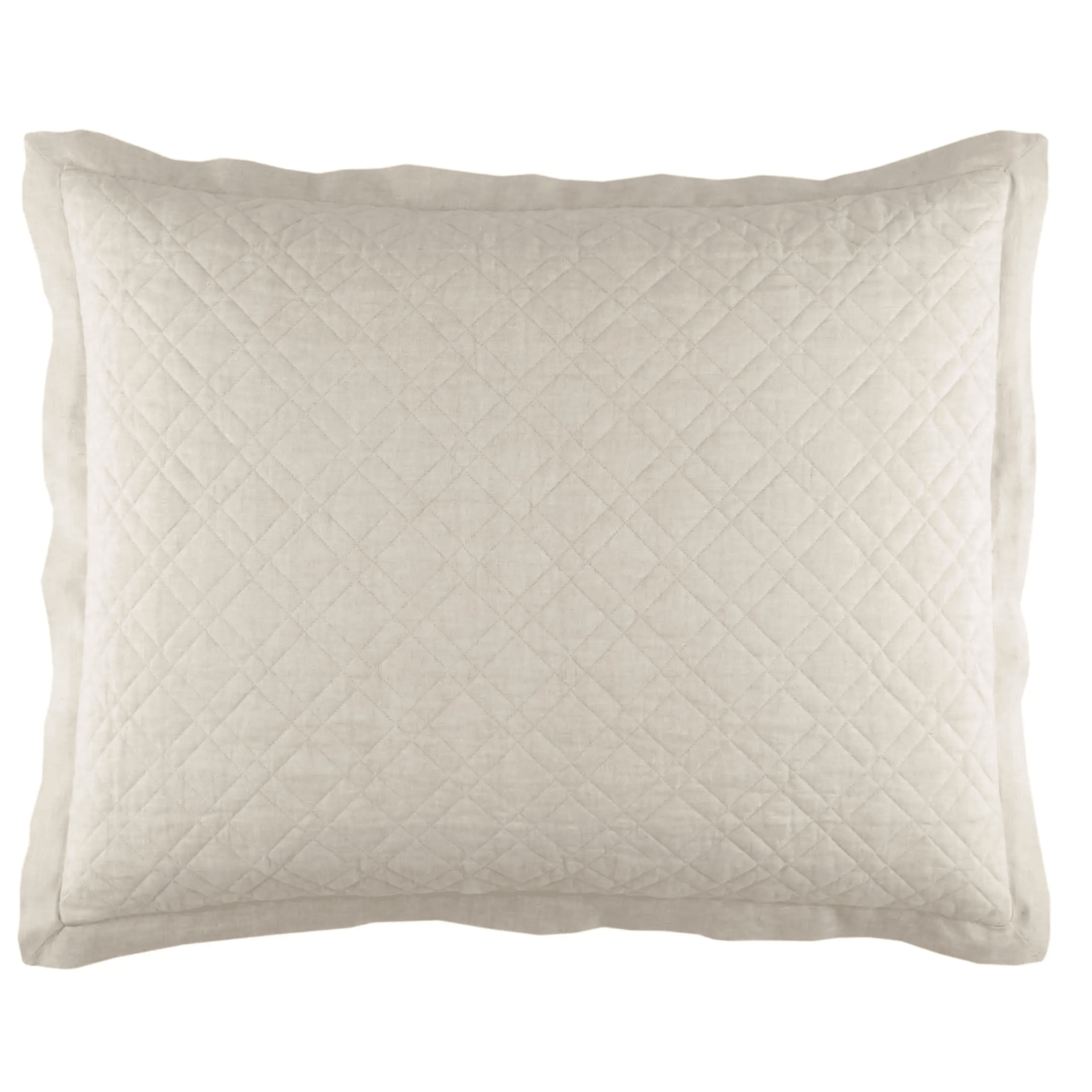 Washed Linen Sham - Natural - Our Boat House