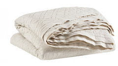 Washed Linen Quilt - Natural