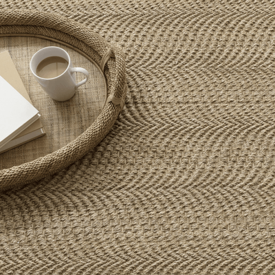 Wave Natural - Woven Sisal Rug - Our Boat House