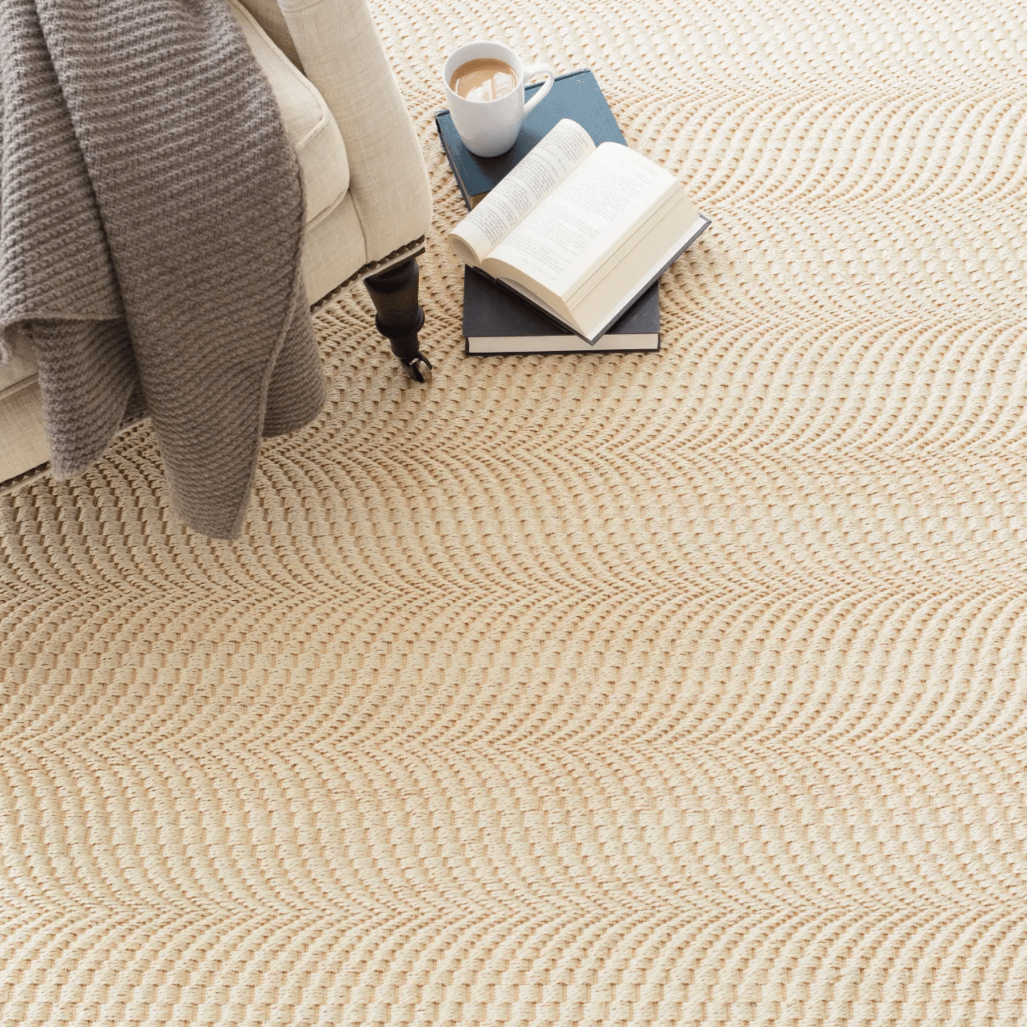 Wave Woven Sisal Rug - Sand - coastal inspired home furnishing