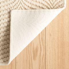 Wave Woven Sisal Rug - Sand - Our Boat House
